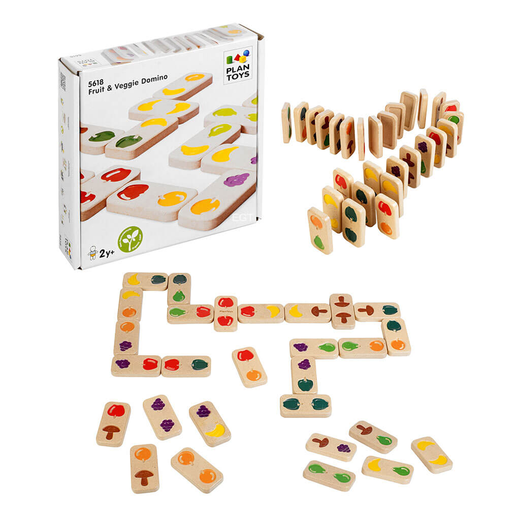 PlanToys Fruit Veggies Dominoes