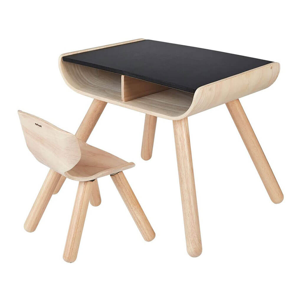 PlanToys Table and Chair Black