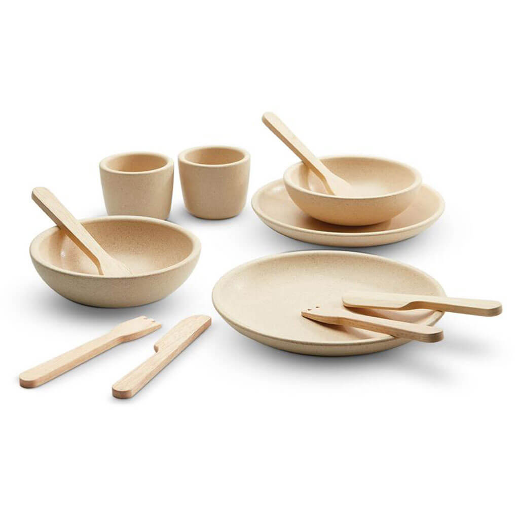 PlanToys Wooden Tableware Set