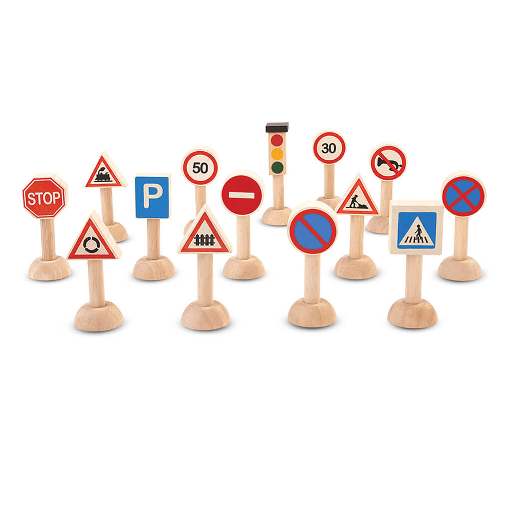 PlanToys Set of Traffic Signs and Lights