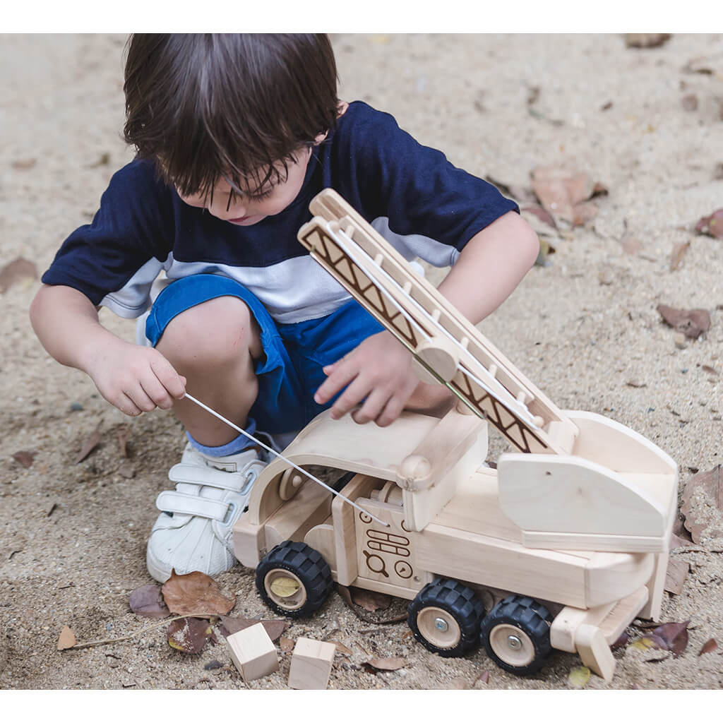 PlanToys Wooden Fire Truck