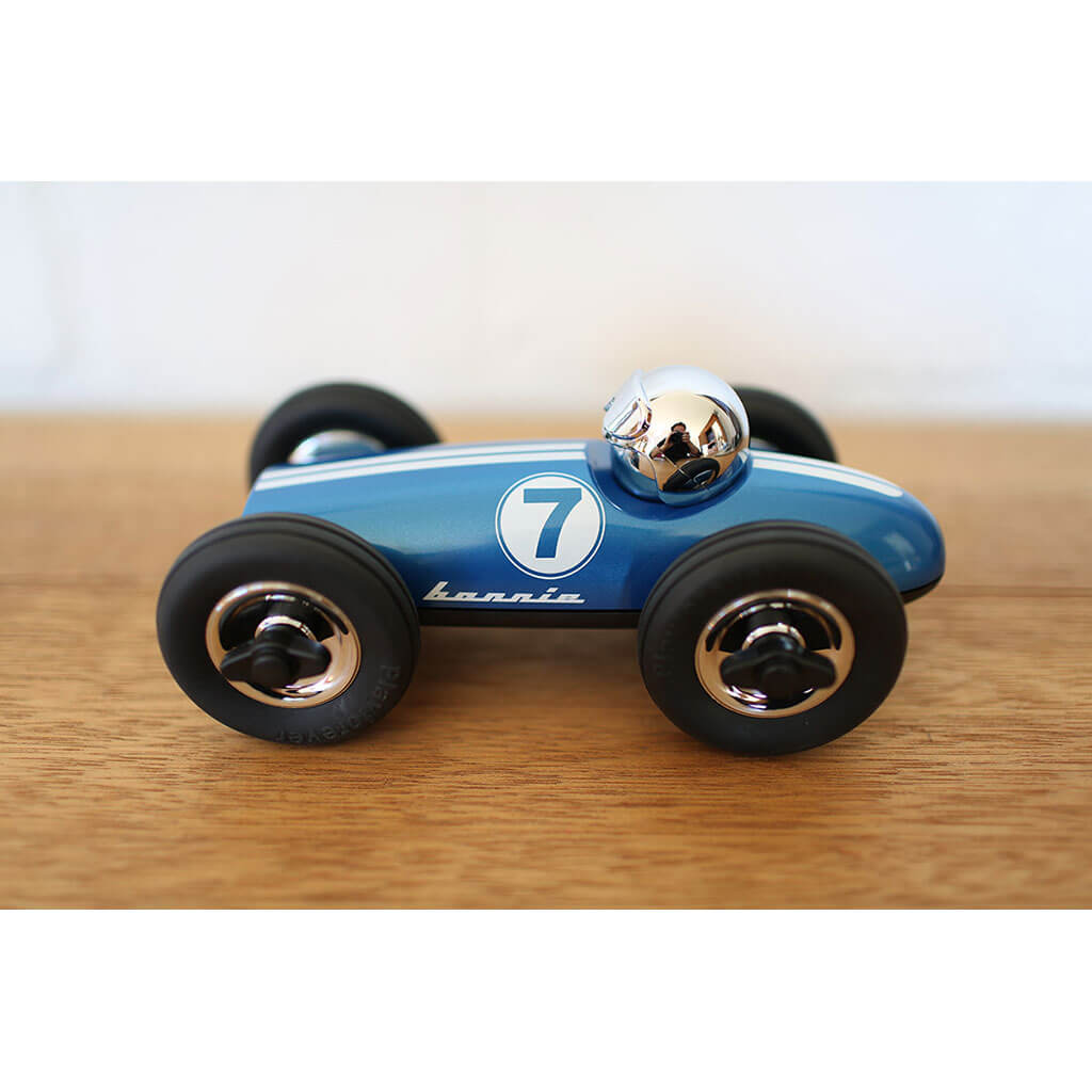 Playforever Midi Bonnie Race Car Toy Blue/Chrome