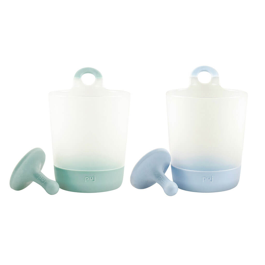 PhillUp Hangable Kids Cups 2 Pack Sage/Periwinkle