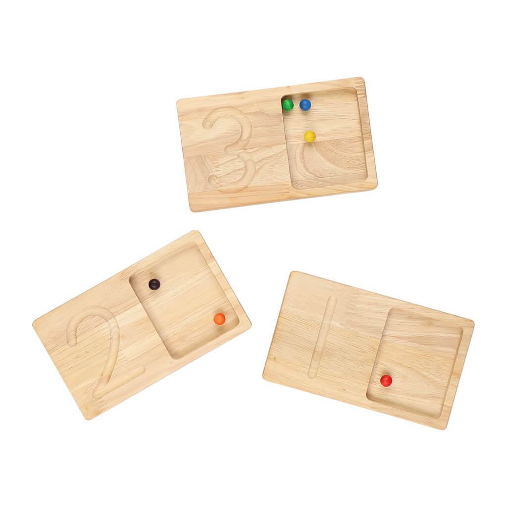 Wooden Jumbo Counting Trays