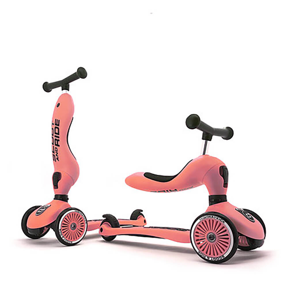 Highwaykick 1 Convertible Scooter Peach