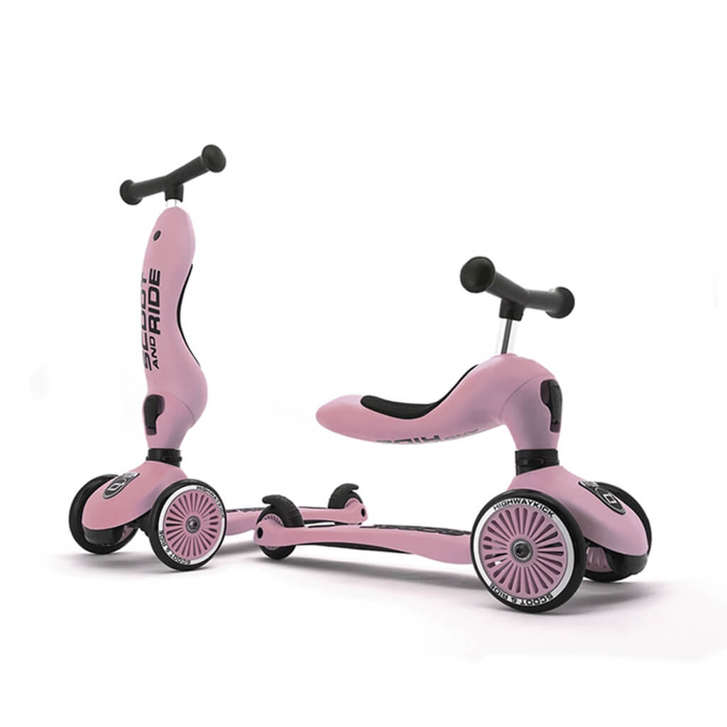 Highwaykick 1 Convertible Scooter Rose