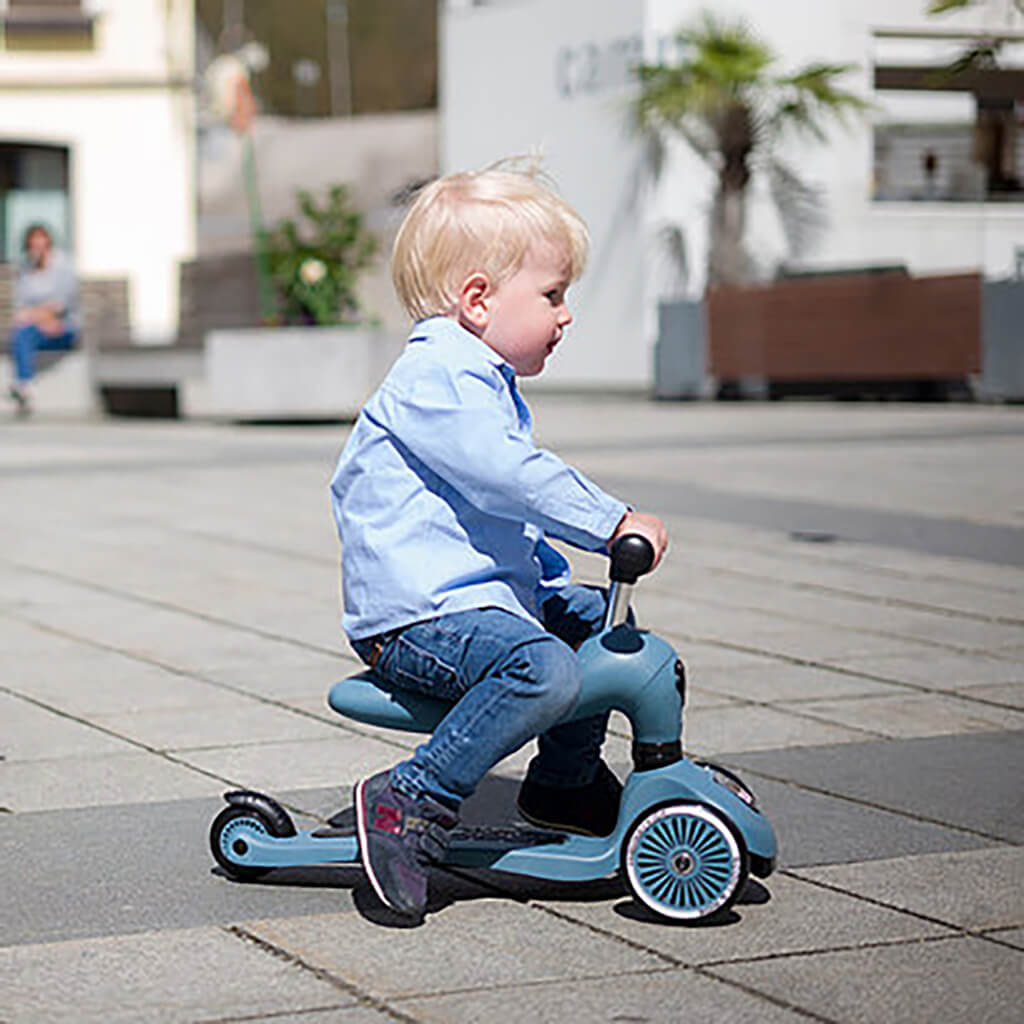 Highwaykick 1 Convertible Scooter Steel