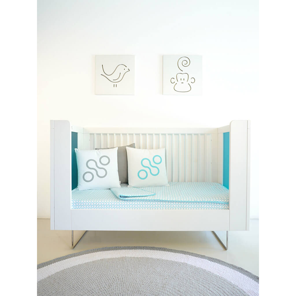 Alto Crib Ocean Blue Translucent Acrylic