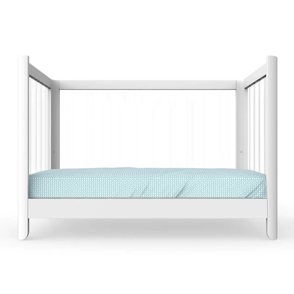 Reverie Crib White with Clear Acrylic