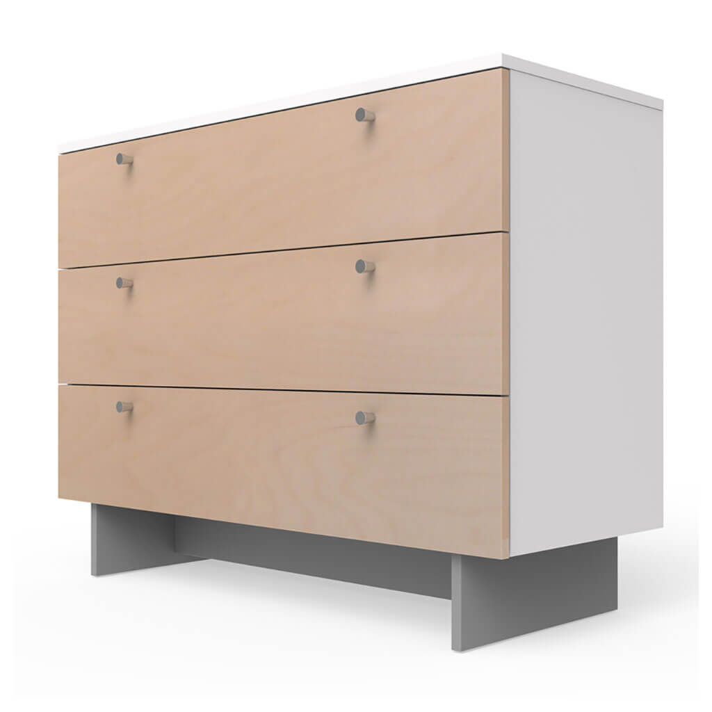 Roh Dresser 3 Drawer Birch/White 45"