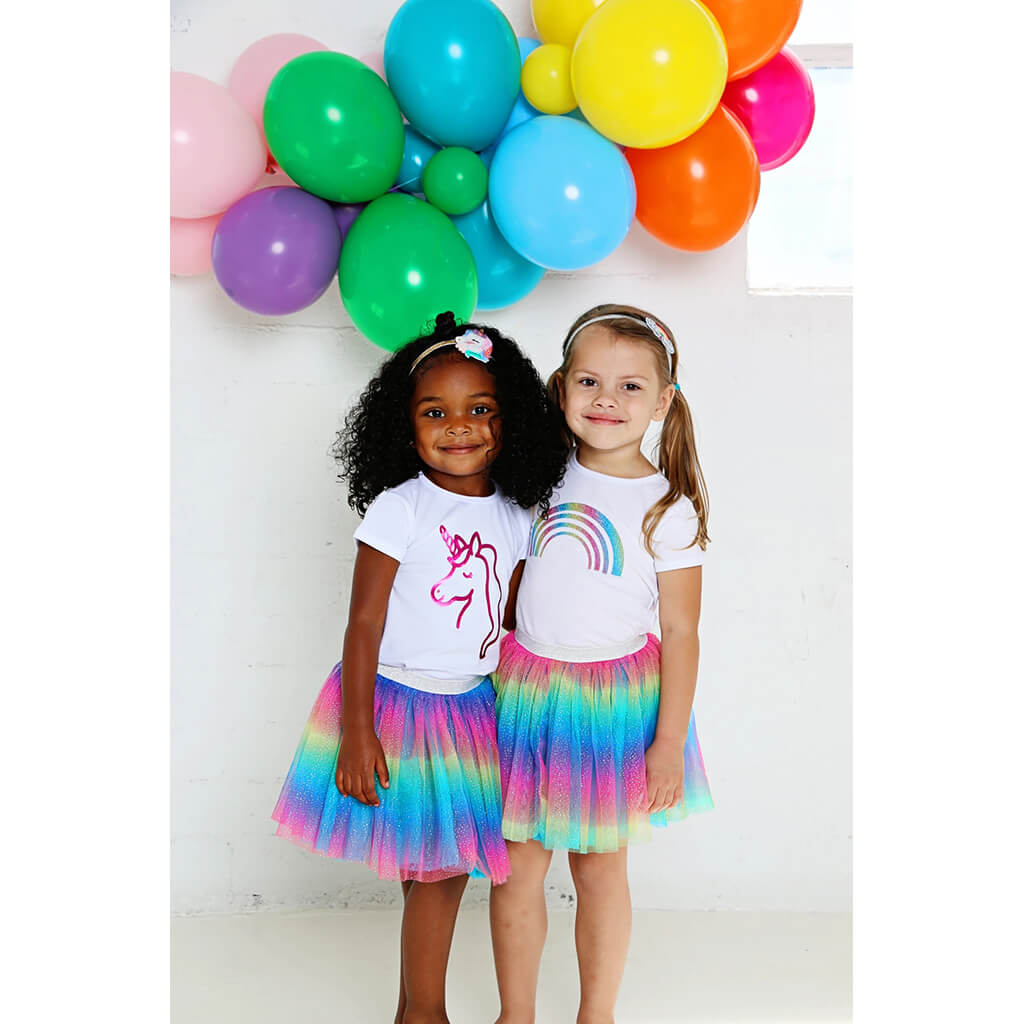 Girls' Tutu Bright Rainbow Sparkle