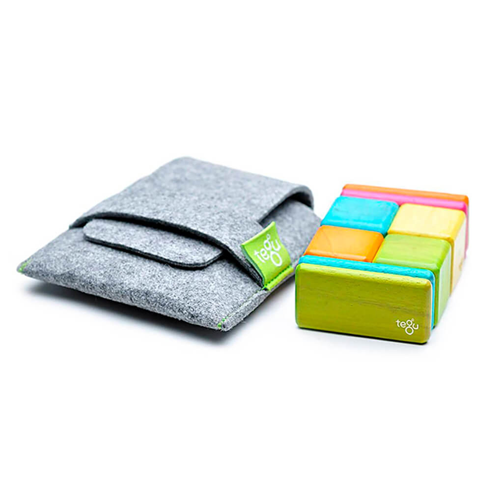 Original Pocket Pouch Magnetic Wooden Blocks Set