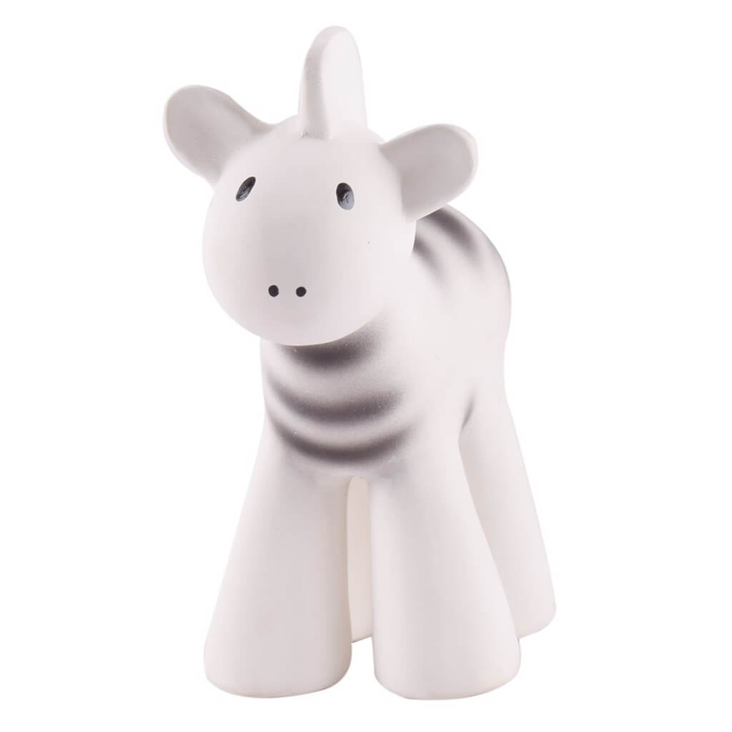 Zebra Natural Rubber Rattle