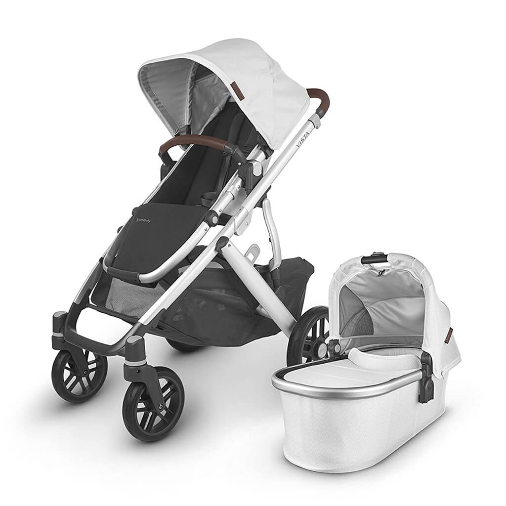 Color_Bryce (White Marl) | UppaBaby Vista V2 Stroller Bryce White Marl | NINI and LOLI