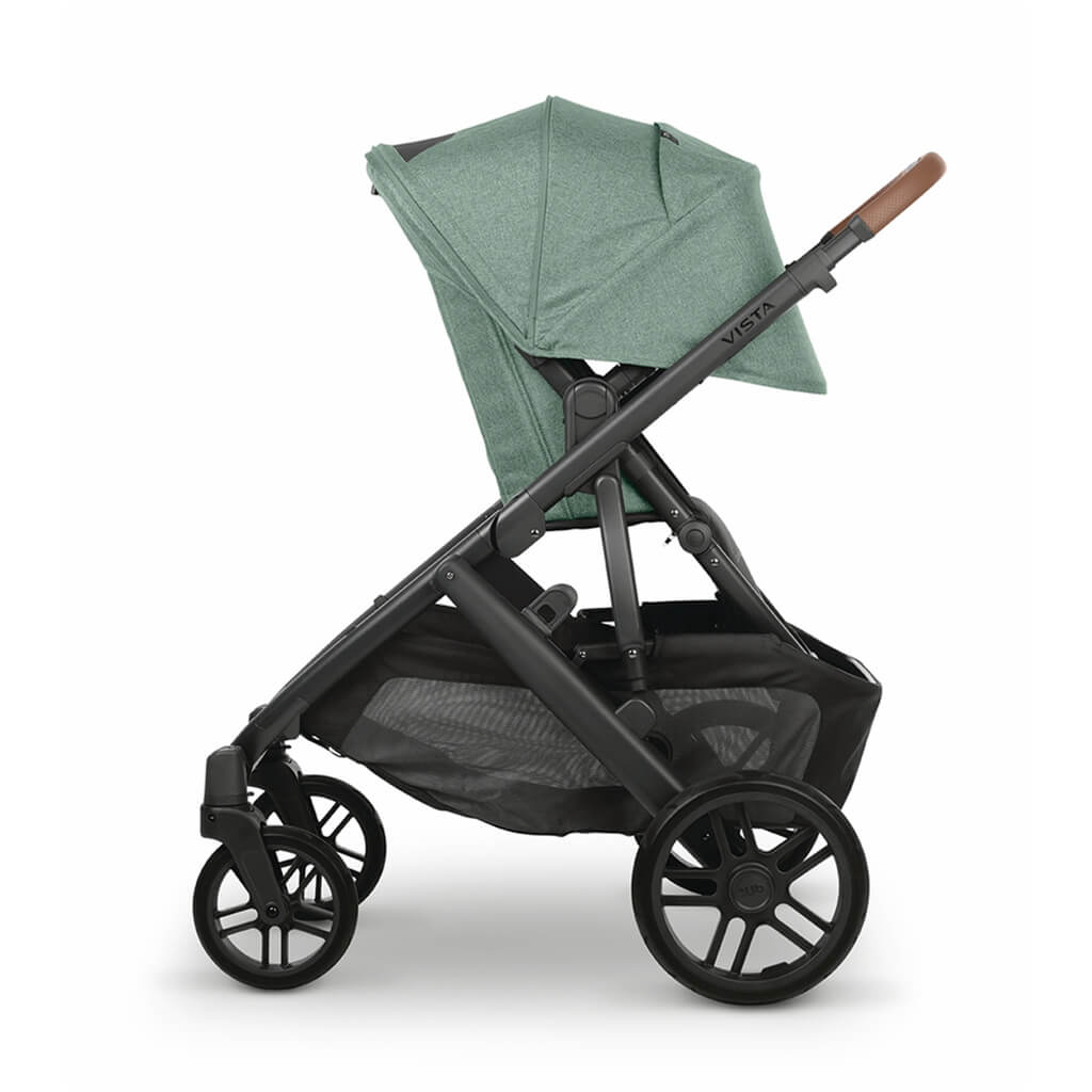 Color_Gwen (Green Melange/Carbon) | UppaBaby Vista V2 Stroller Gwen Green Melange/Carbon | NINI and LOLI