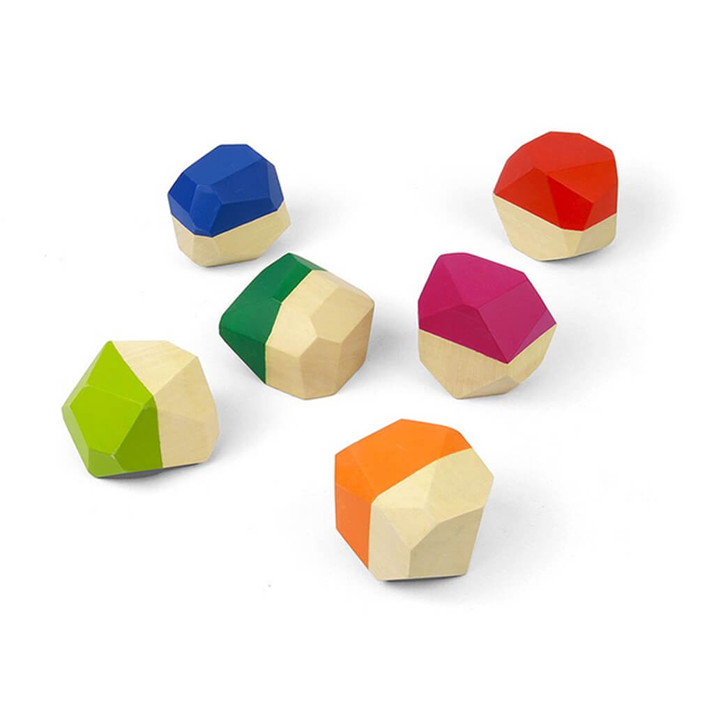 Wooden Stacking Pebbles Toy