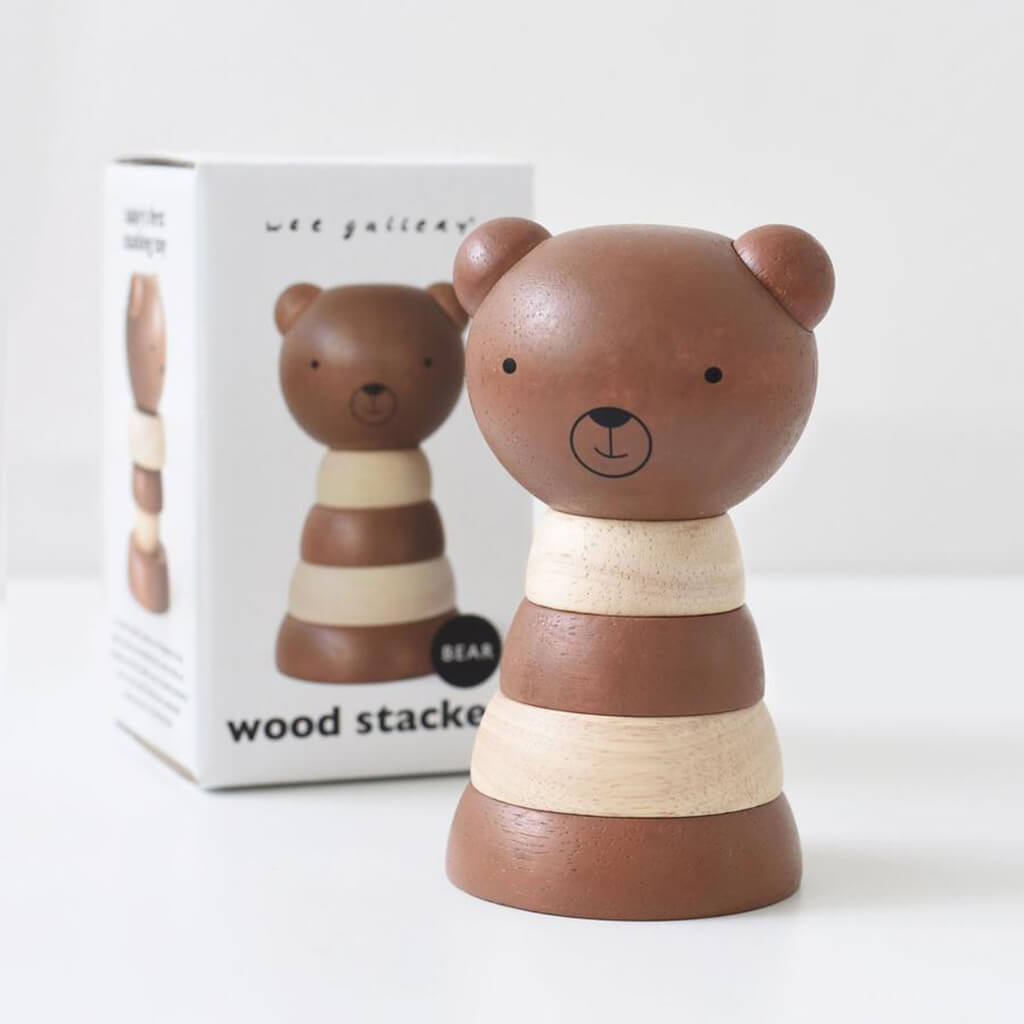 Wooden Stacker Bear